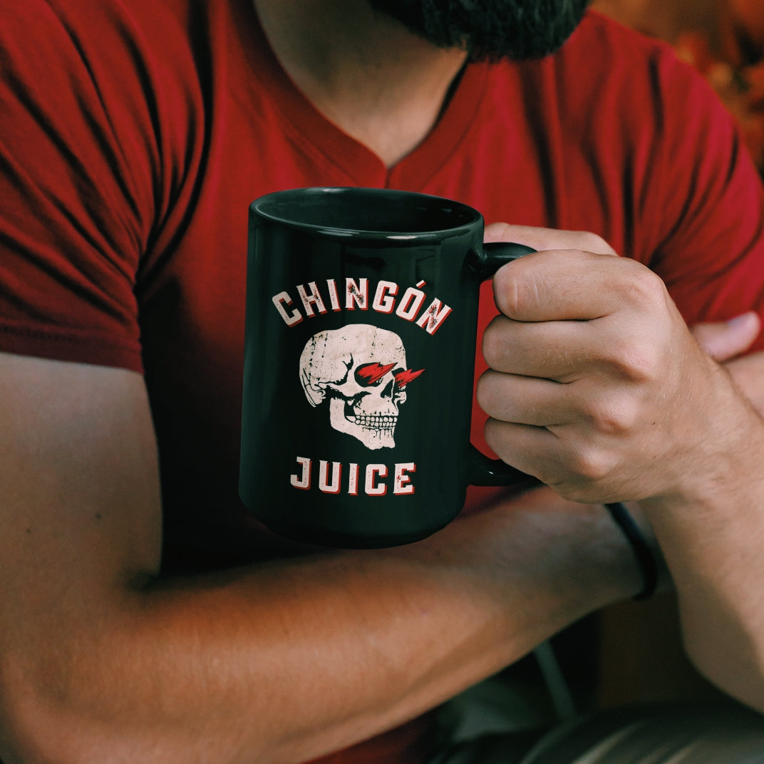 Chingón Juice Tall Black Mug